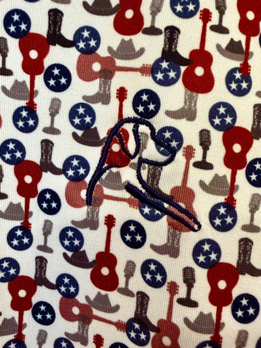 Rhoback Men’s Short Sleeve Performance Polo “The Nashvegas” Size Large - Picture 3 of 7